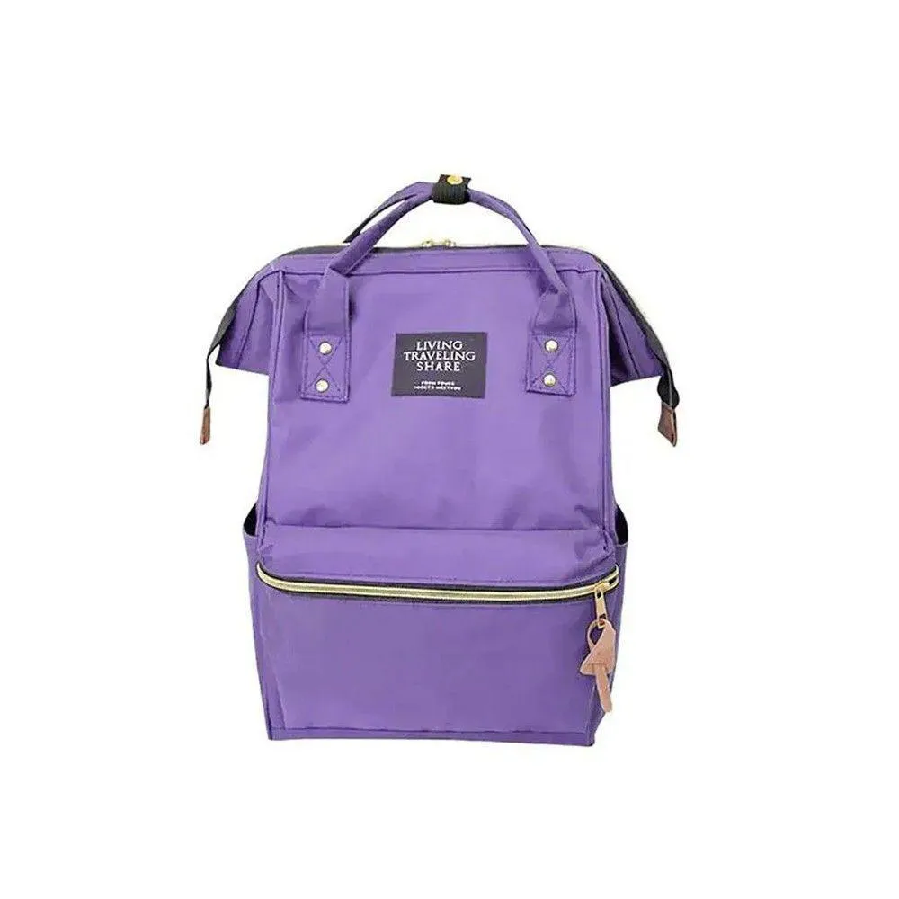 Bolsa Mochila Maternidade Mamãe Bebê Mala Violeta
