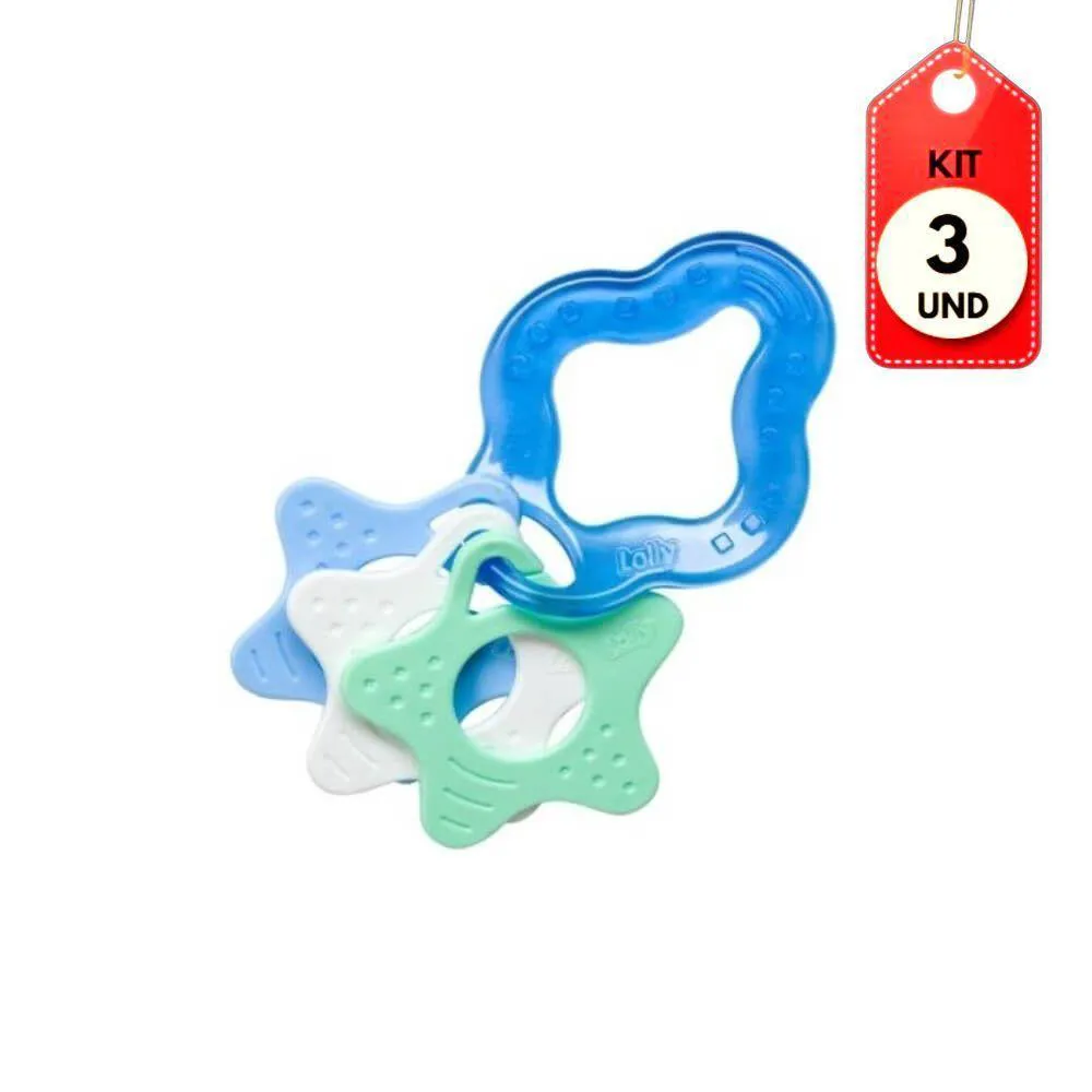 Kit C-03 Lolly Clean Mordedor Estrela Azul