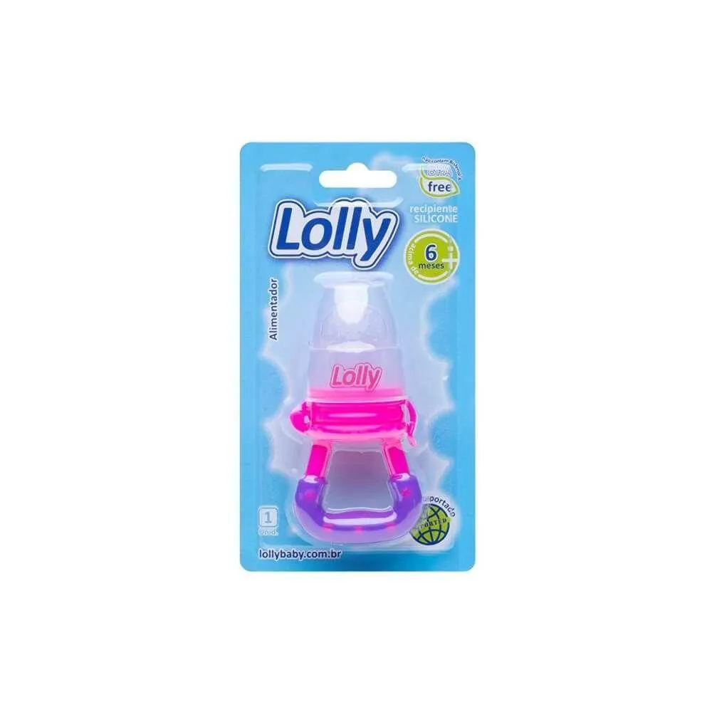 Lolly Alimentador Infantil Silicone Rosa