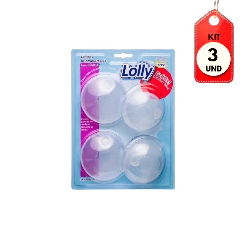 Kit C-03 Lolly Concha De Amamentação Rígida