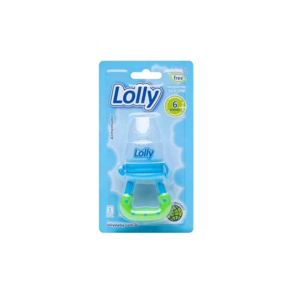 Lolly Alimentador Infantil Silicone Azul