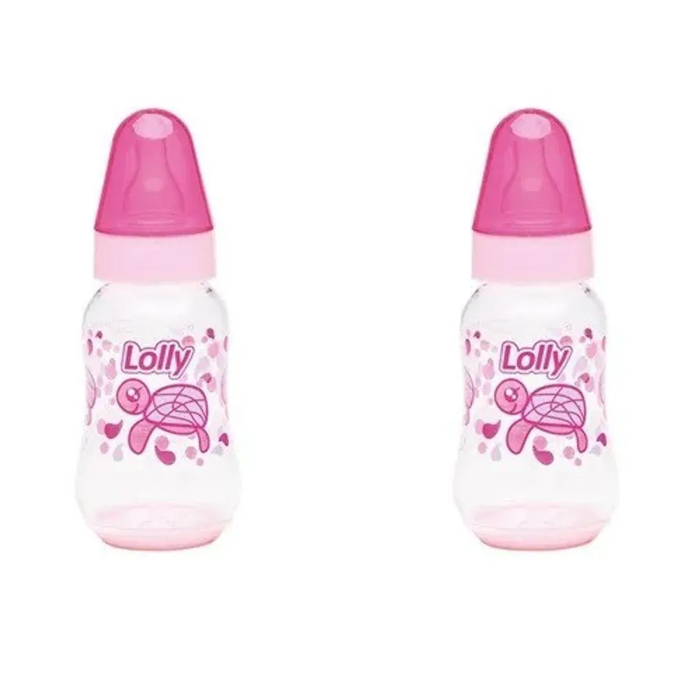 Mamadeira Oceano Rosa 160 Ml Lolly Pack Com 2 Unidades
