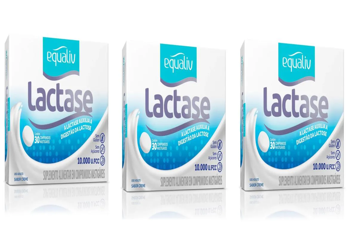 Kit 3 Suplemento Equaliv Lactase Digestão Lactose 30Un