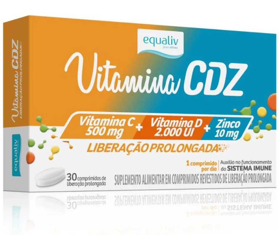 Suplemento Alimentar Equaliv Vitamina CDZ Zinco 30Comps