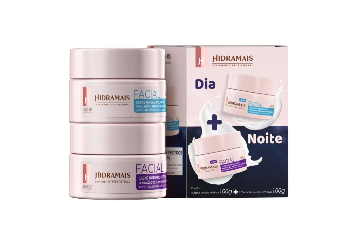 Kit Creme Facial Dia e Noite 2x100g
