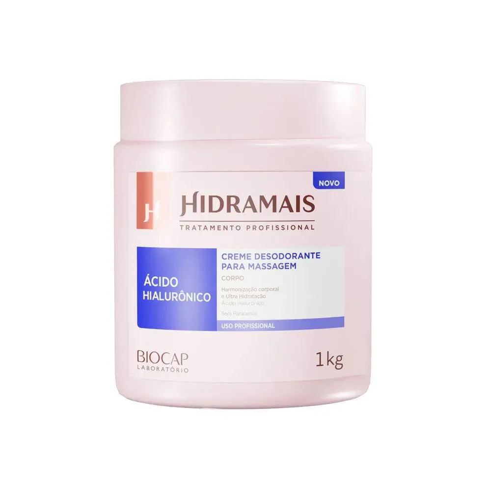 Creme Desodorante para Massagem Ácido Hialurônico 1kg