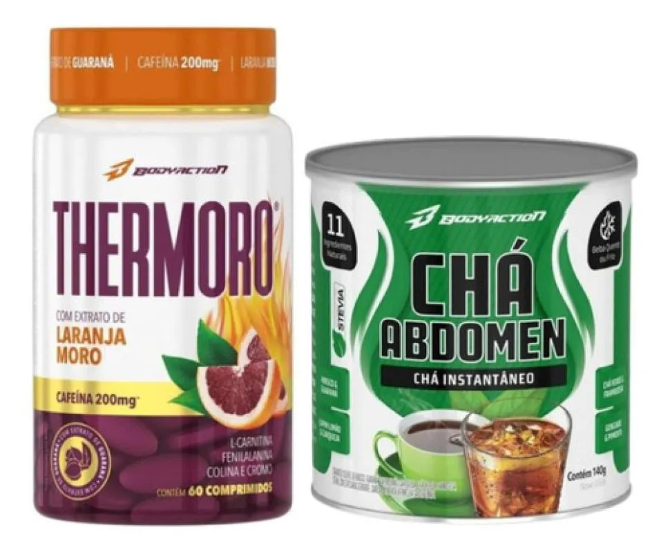 Combo Thermogenico ( 1- Thermoro + 1- Cha Abdomen) 140g Body Action
