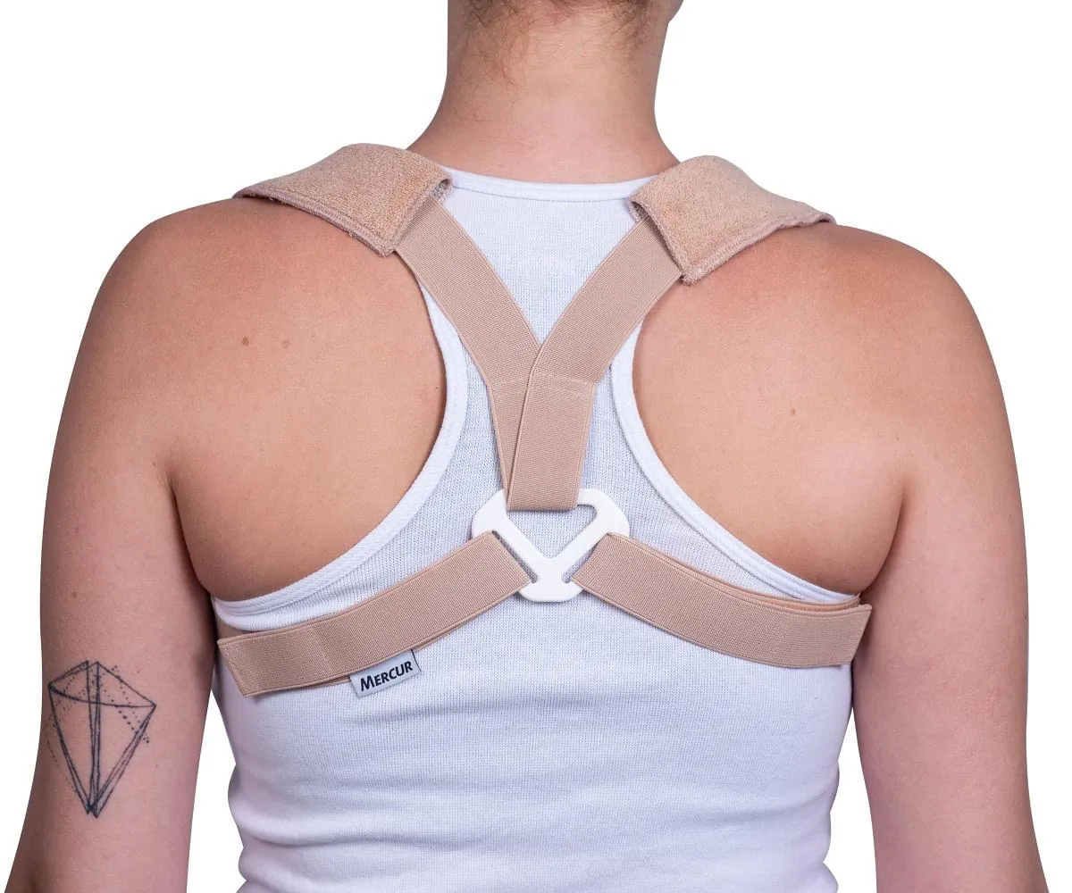 Corretor Postural Elástico em Oito PM Corretorposturalbege