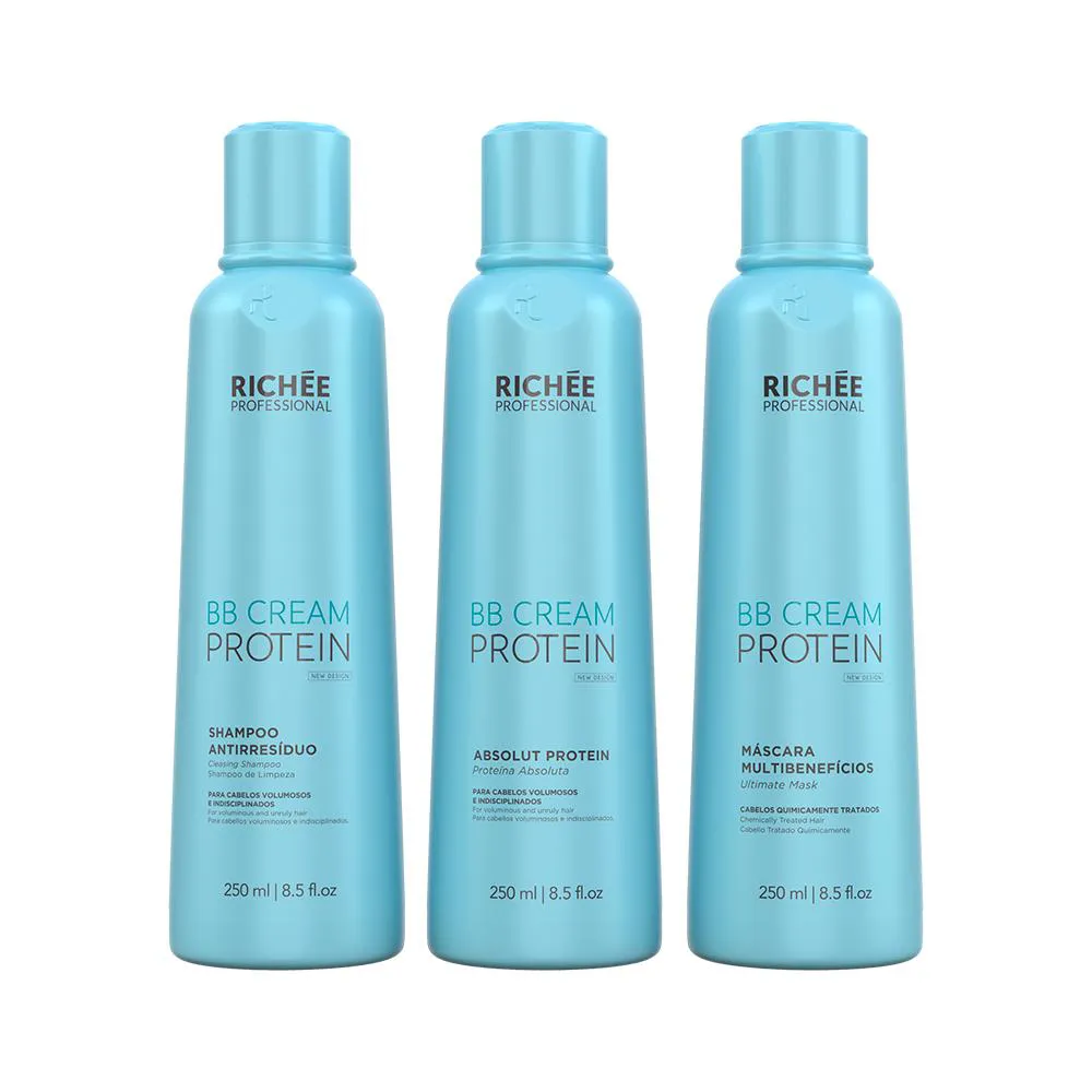 BB Cream Escova Defrizante (3x250ml)
