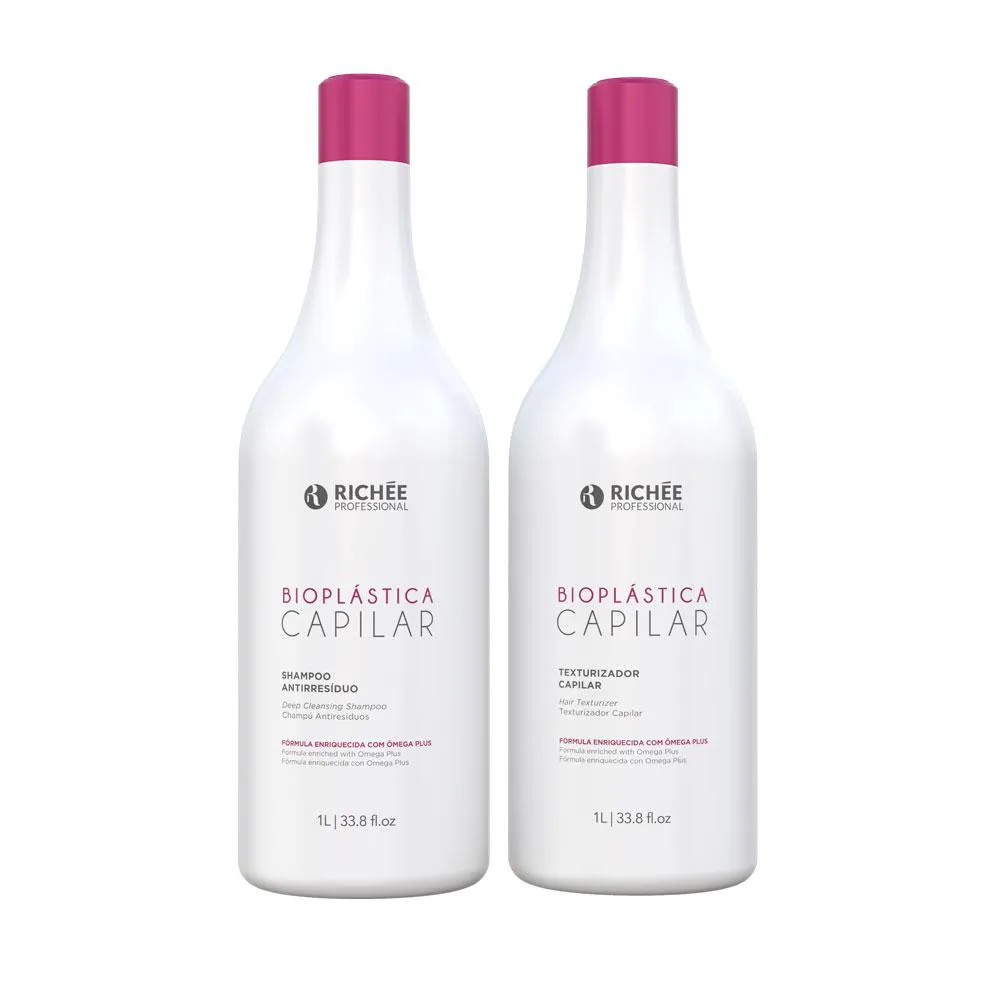 Bioplástica Escova Defrizante Kit Profissional (2x1L)
