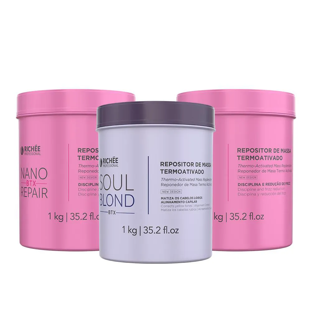 Kit 2 Nanobtx + Soul Blond (3x1Kg)