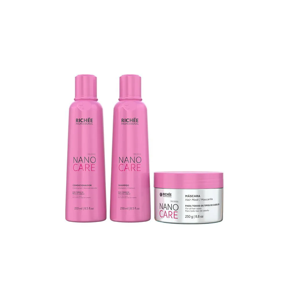 Nanobtx Repair Kit Shampoo Condicionador e Máscara (3x250ml)