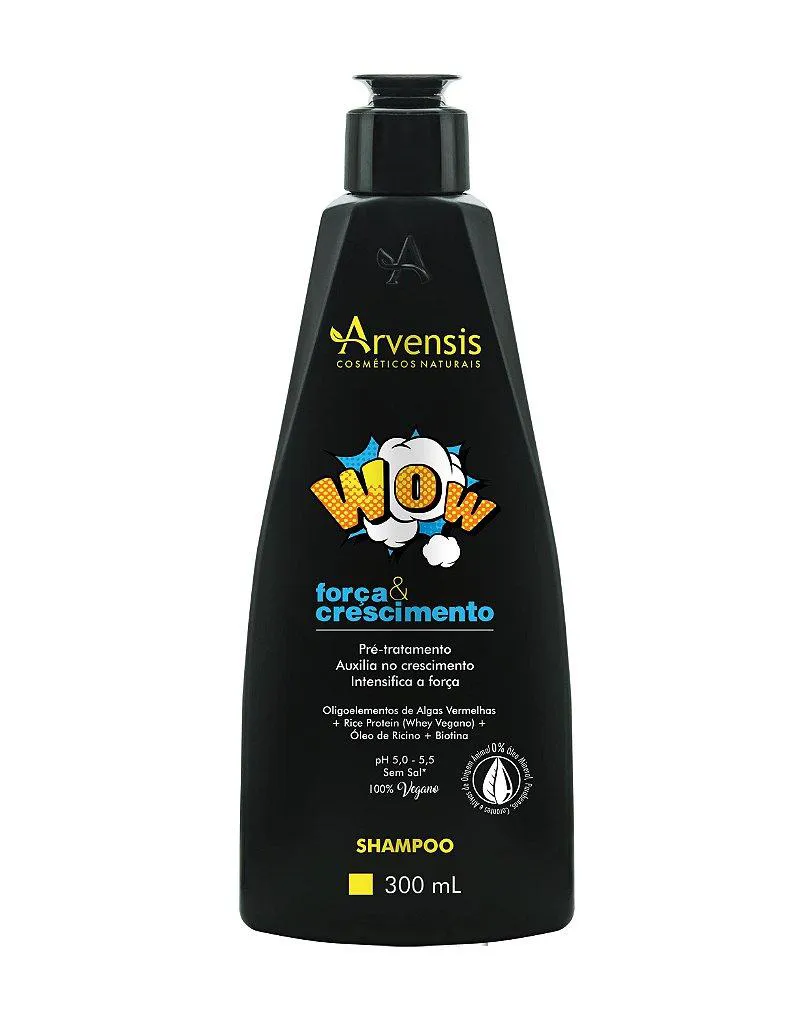 Shampoo Vegano WOW Força e Crescimento 300ml