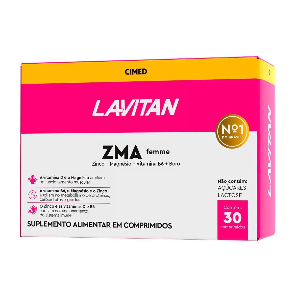 Polivitamínico Lavitan ZMA Femme 30 comprimidos