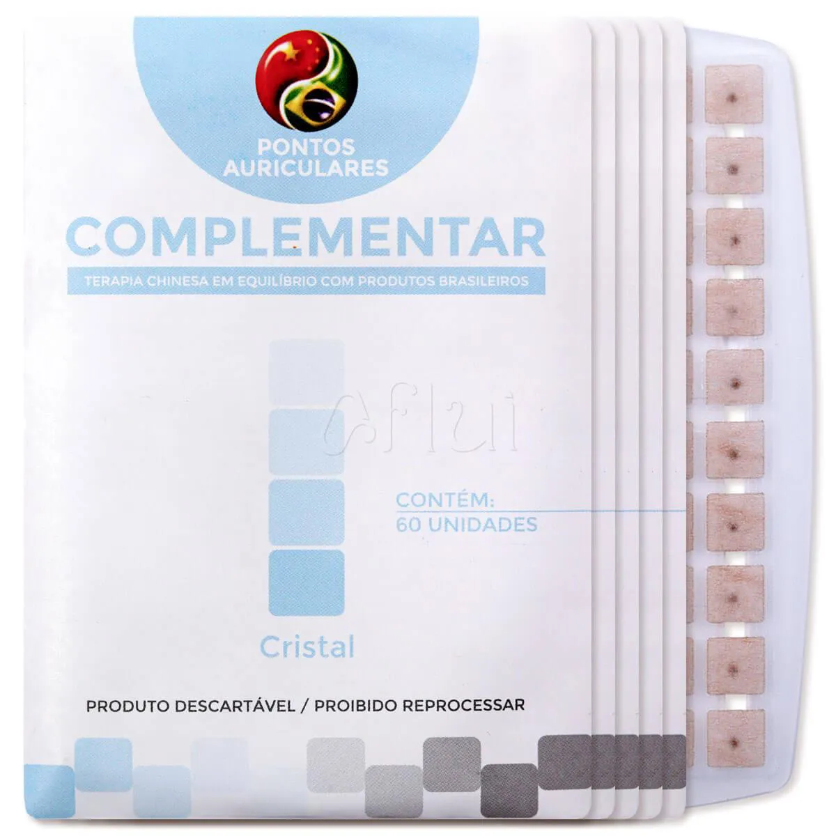 Ponto Acupuntura Auricular Cristal 300 Pontos Complementar Micropore Auriculoterapia