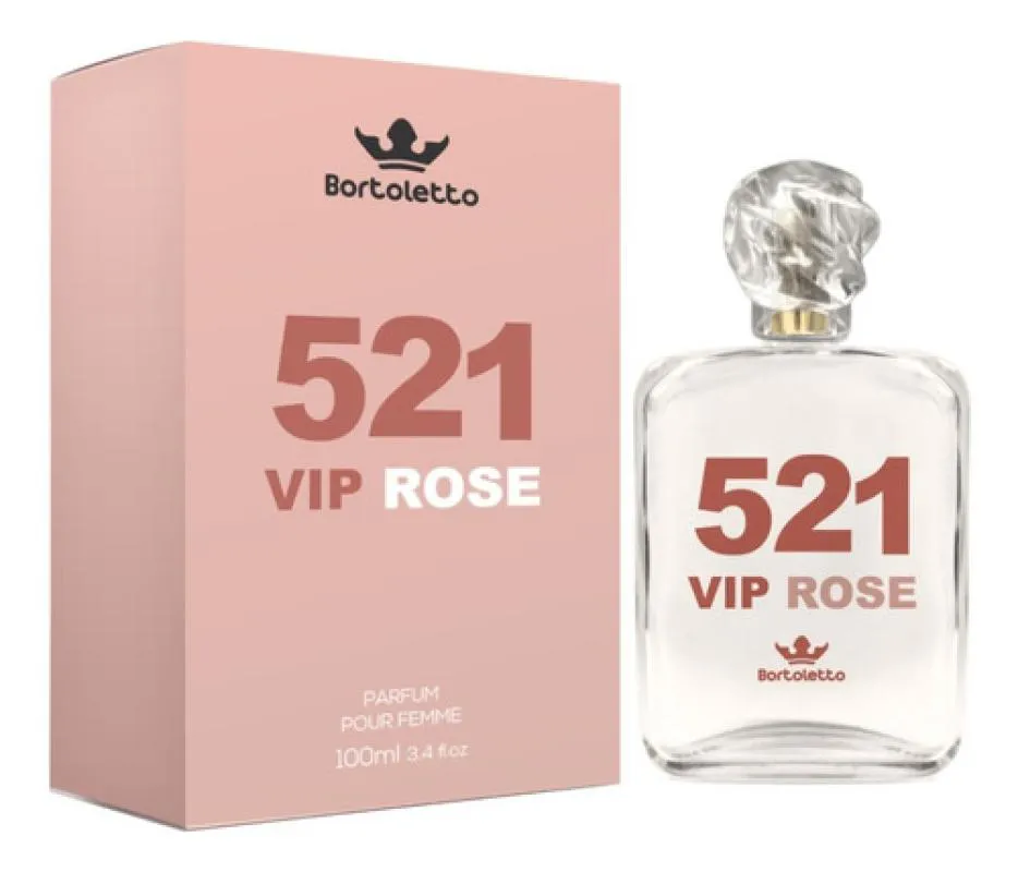 Perfume 521 Vip Rose Parfum Bortoletto 100ml