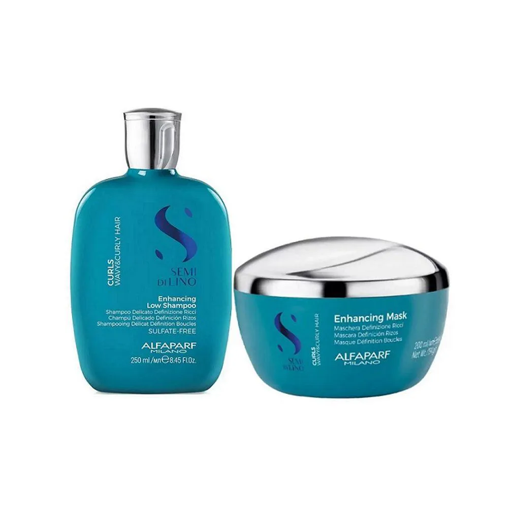 Kit de Hidratação Express Alfaparf Semi Di Lino Curls Pequeno