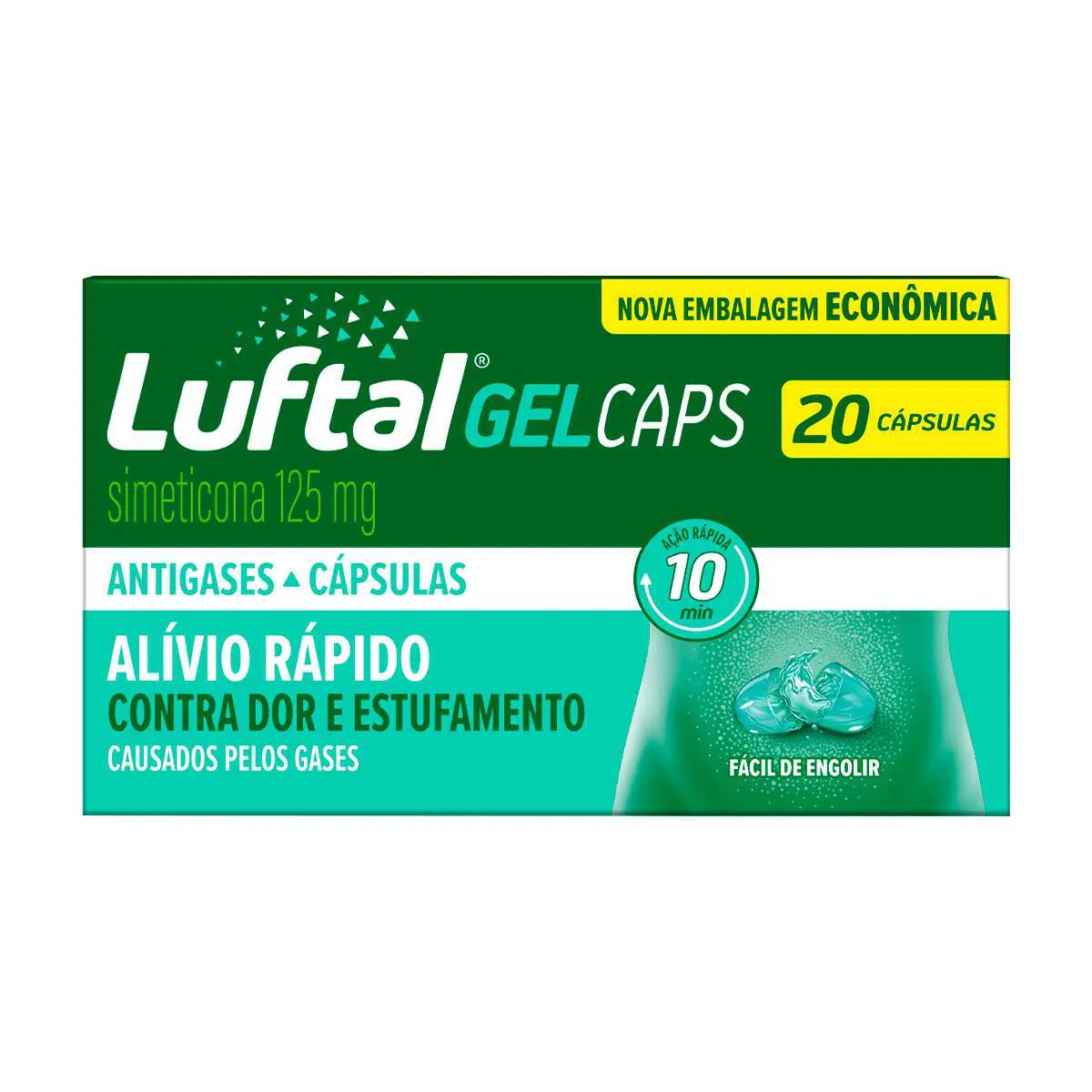 Luftal Gel Caps Simeticona 125mg 20 cápsulas