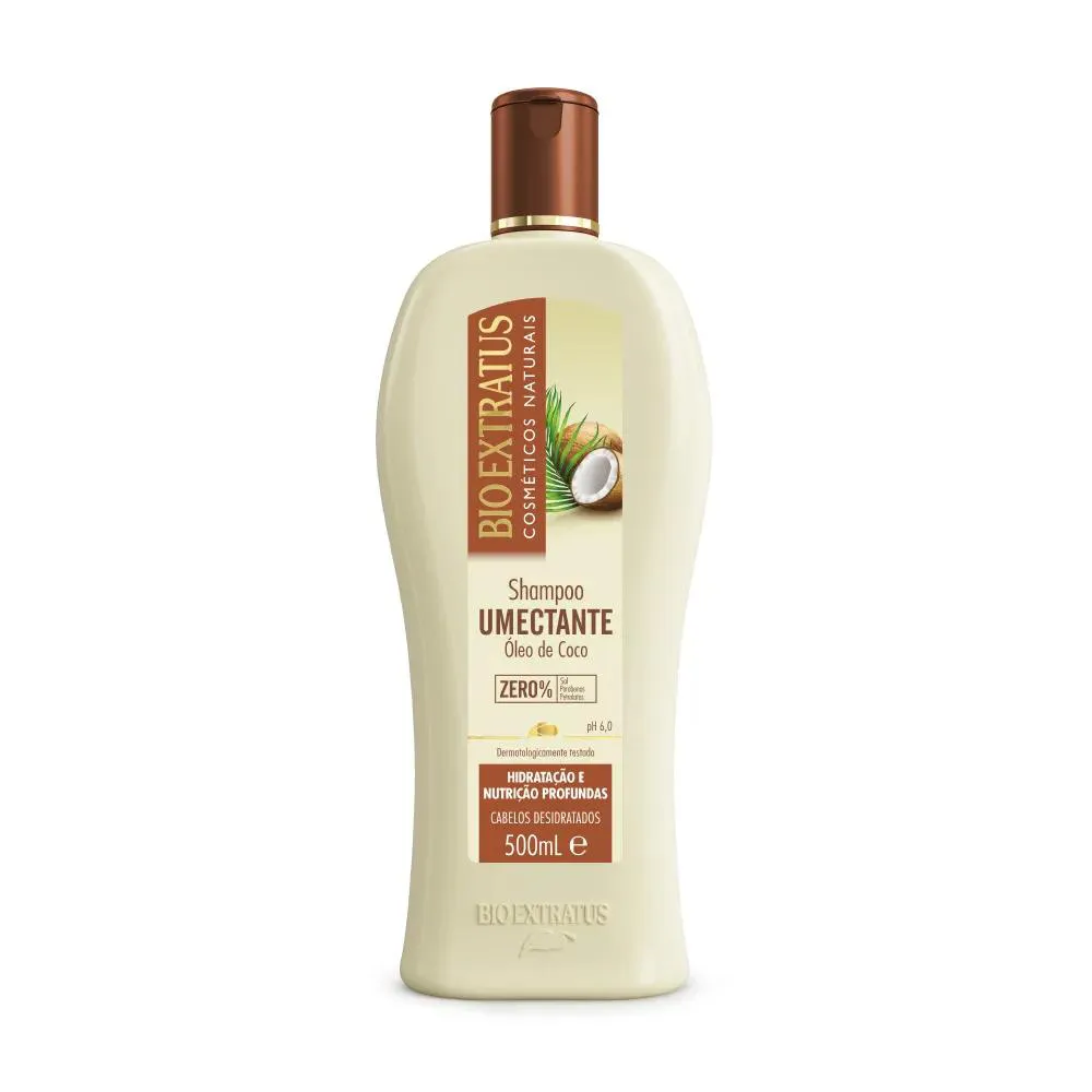 Shampoo Bio Extratus Umectante Óleo de Coco Hidratante Nutrição 500ml