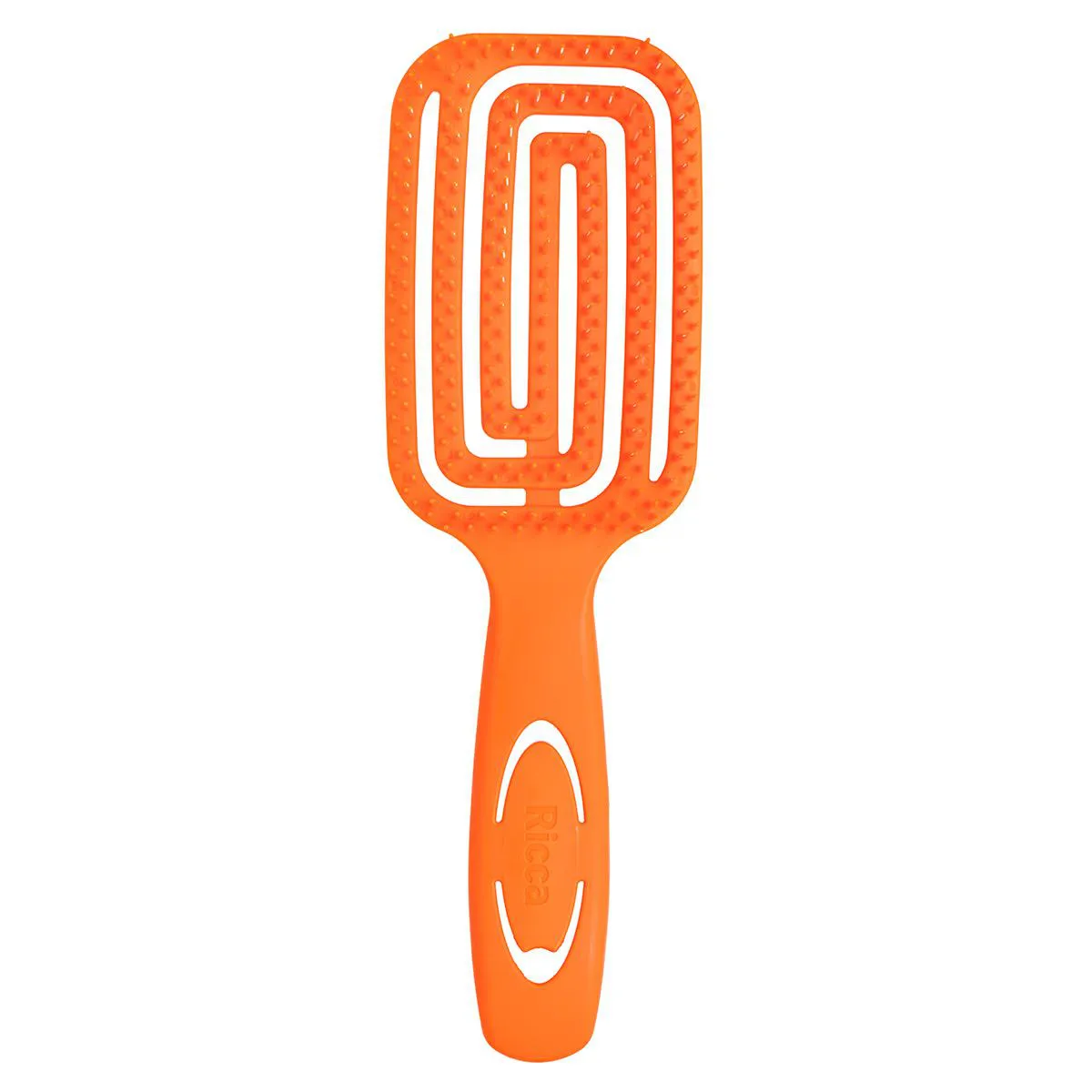 Escova de Cabelo Ricca Flex Wet & Dry Laranja