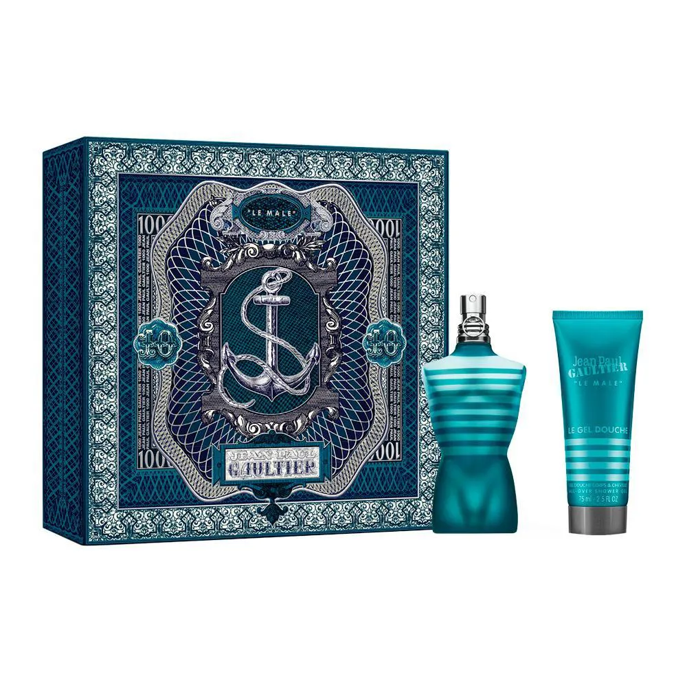 Kit Jean Paul Gaultier Le Male EDT Perfume Masculino 75ml e Gel de Banho 75ml