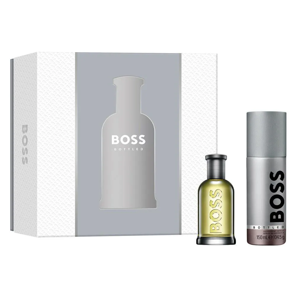 Kit Hugo Boss Bottled Edt Perfume Masculino 50ml e Desodorante 150ml