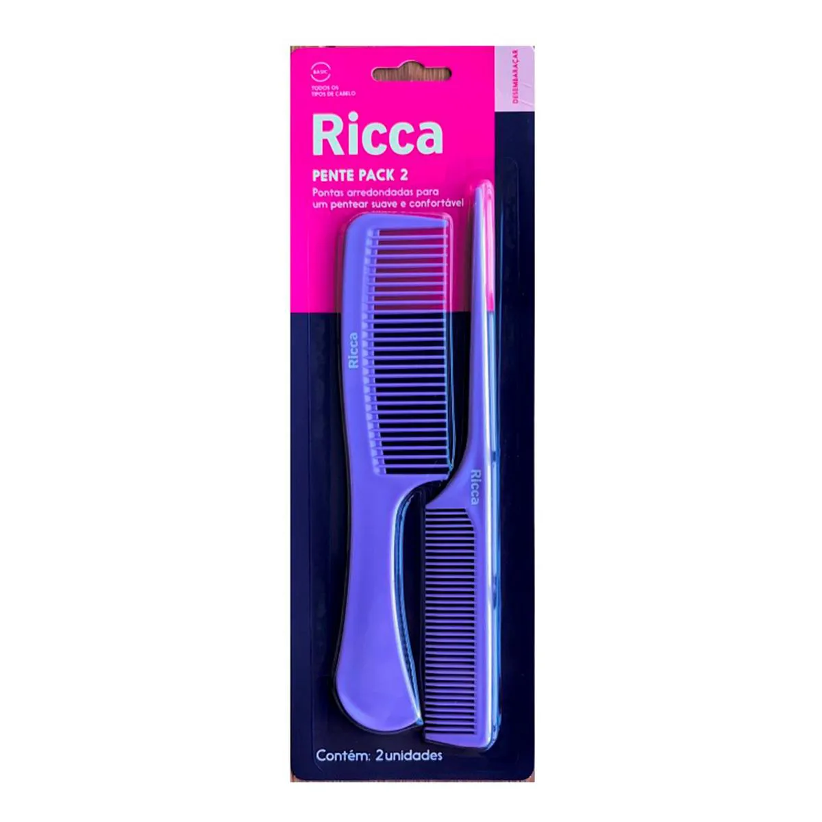 Pente Ricca Basic Pack 2 unidades