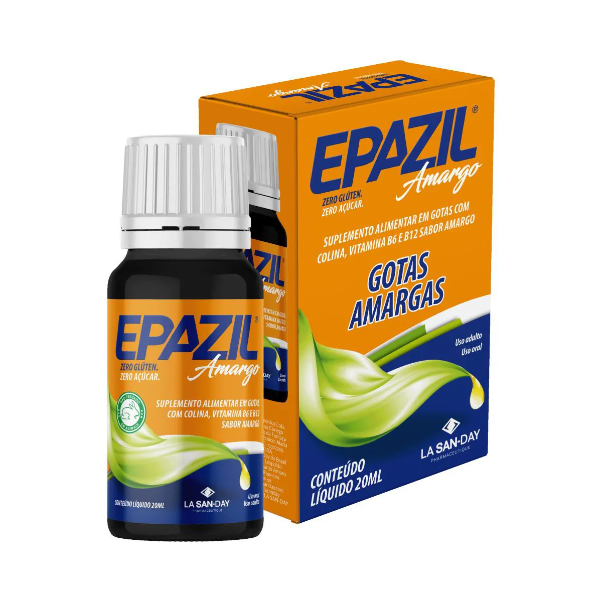 Suplemento Alimentar Epazil Amargo Gotas 20ml La San-Day