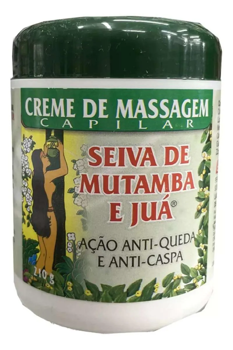 Creme de MASSAGEM Capilar Seiva Mutamba e Juá 210ml