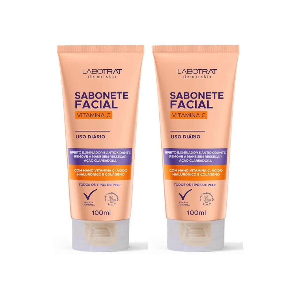 Sabonete Facial Labotrat Liquido 100ml Vitamina C - 2un