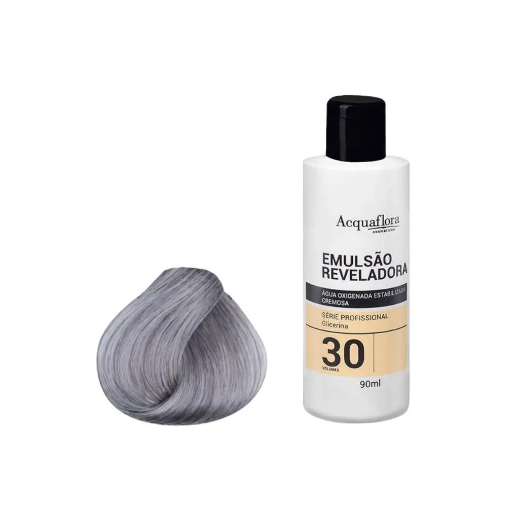 Kit Coloração Acquaflora Permanente 12.11+Água Ox 30vol