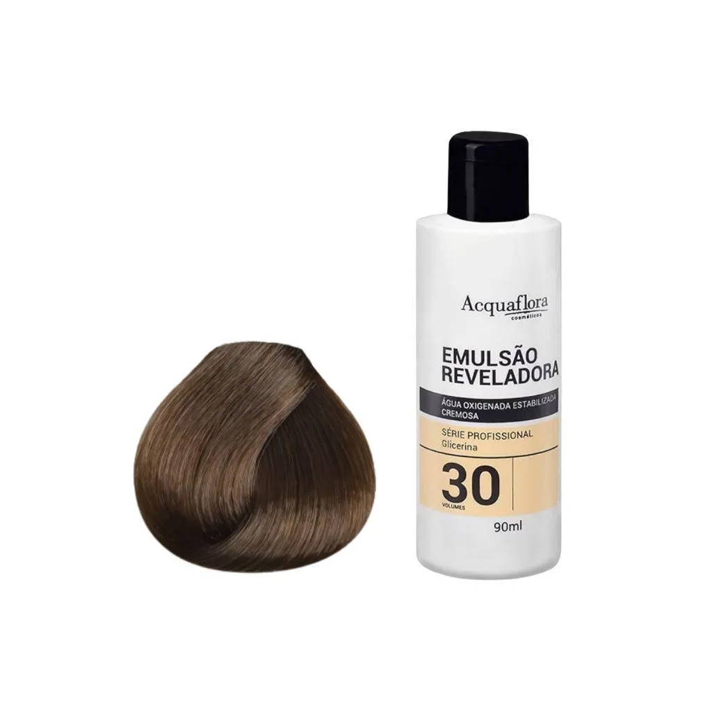 Kit Coloração Acquaflora Permanente 7.0+Água Oxigenad 30vol