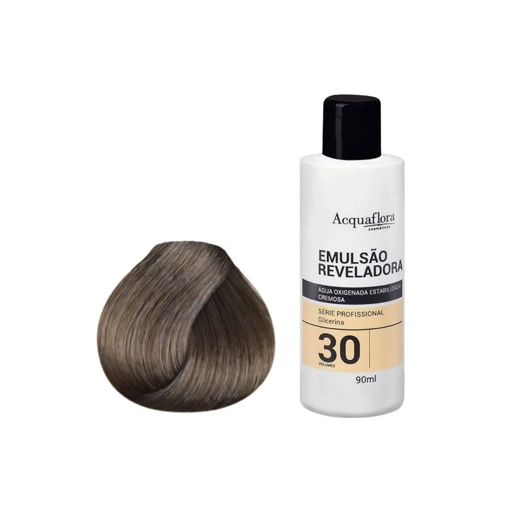 Kit Coloração Acquaflora Permanente 8.1+Água Oxigenad 30vol