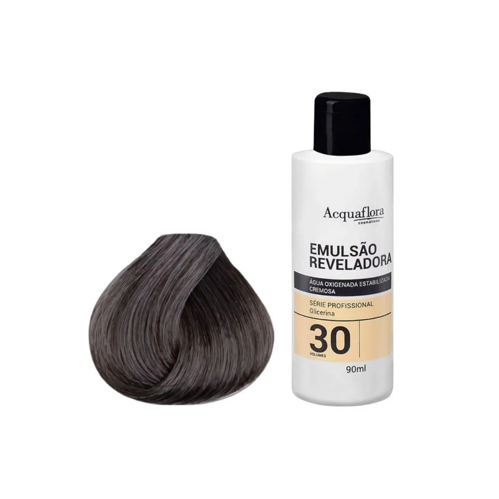 Kit Coloração Acquaflora Permanente 8.11+Água Ox 30vol