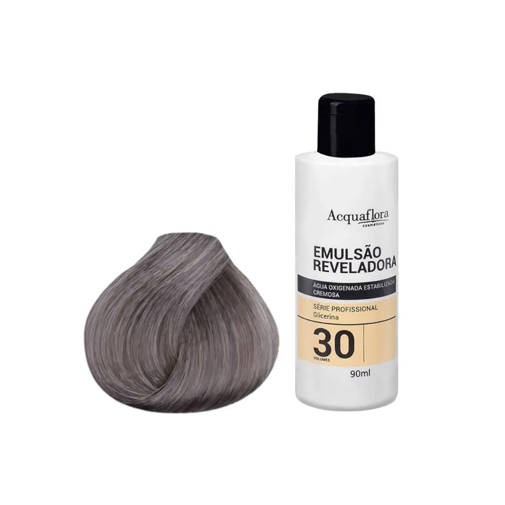 Kit Coloração Acquaflora Permanente 9.11+Água Ox 30vol