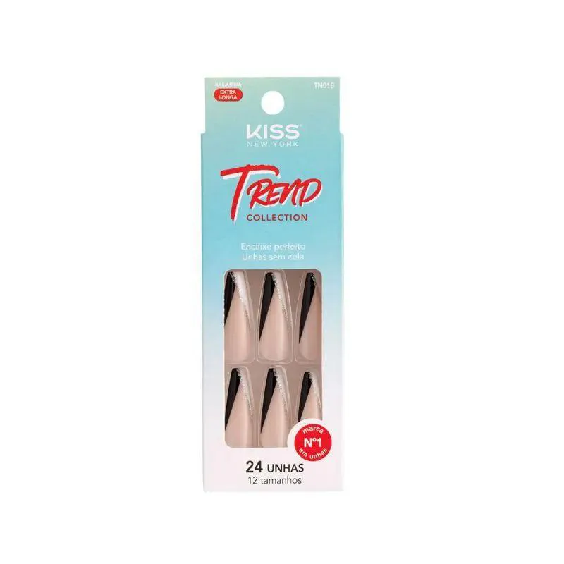 Unha Postiça Trend Collection De Vil - Kiss New York