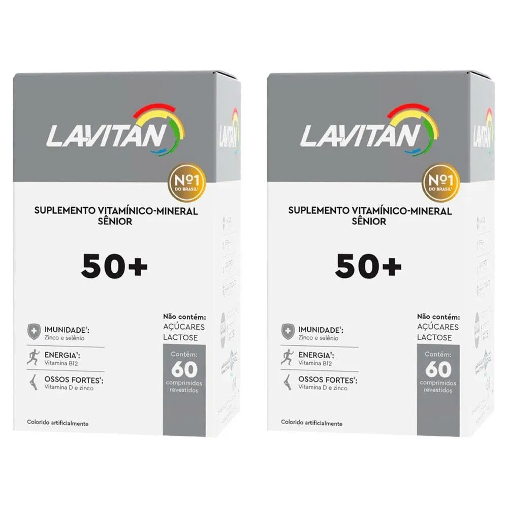 Kit 2 Lavitan 50+ Sênior  60 Cápsulas - Cimed