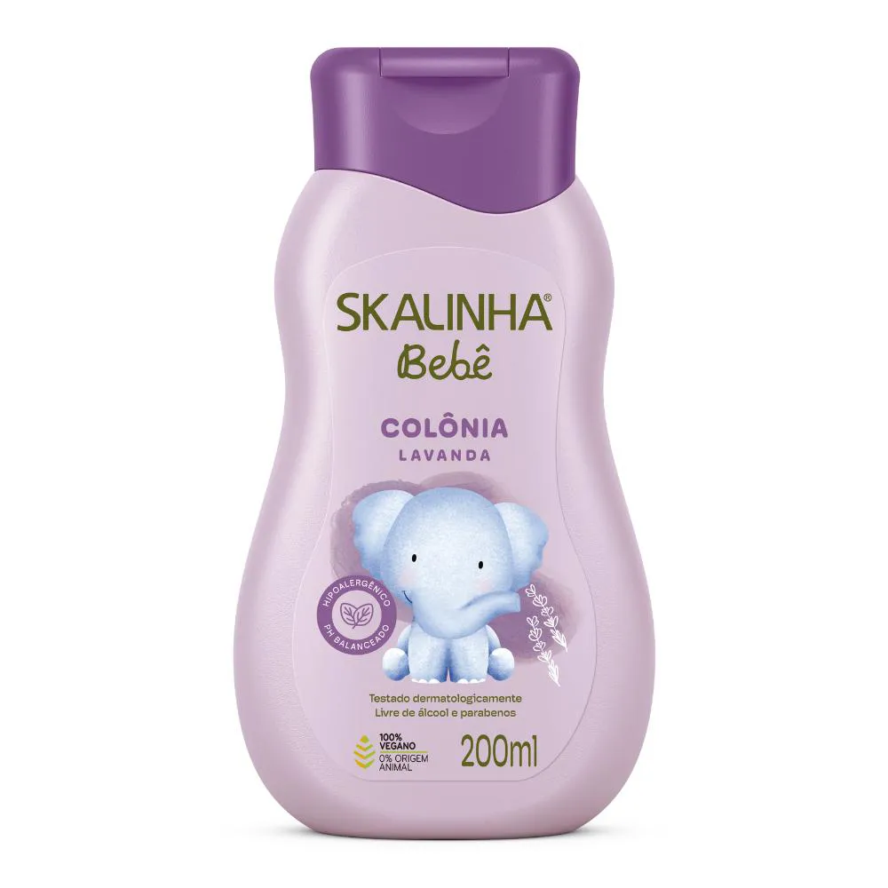 Colônia Bebê Baby Infantil Lavanda Vegano Skala 200ml