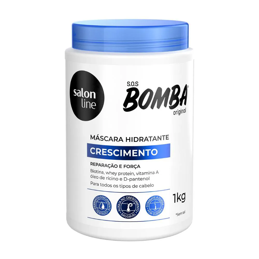 Máscara De Hidratação S.o.s Bomba Orignal Salon Line 1kg