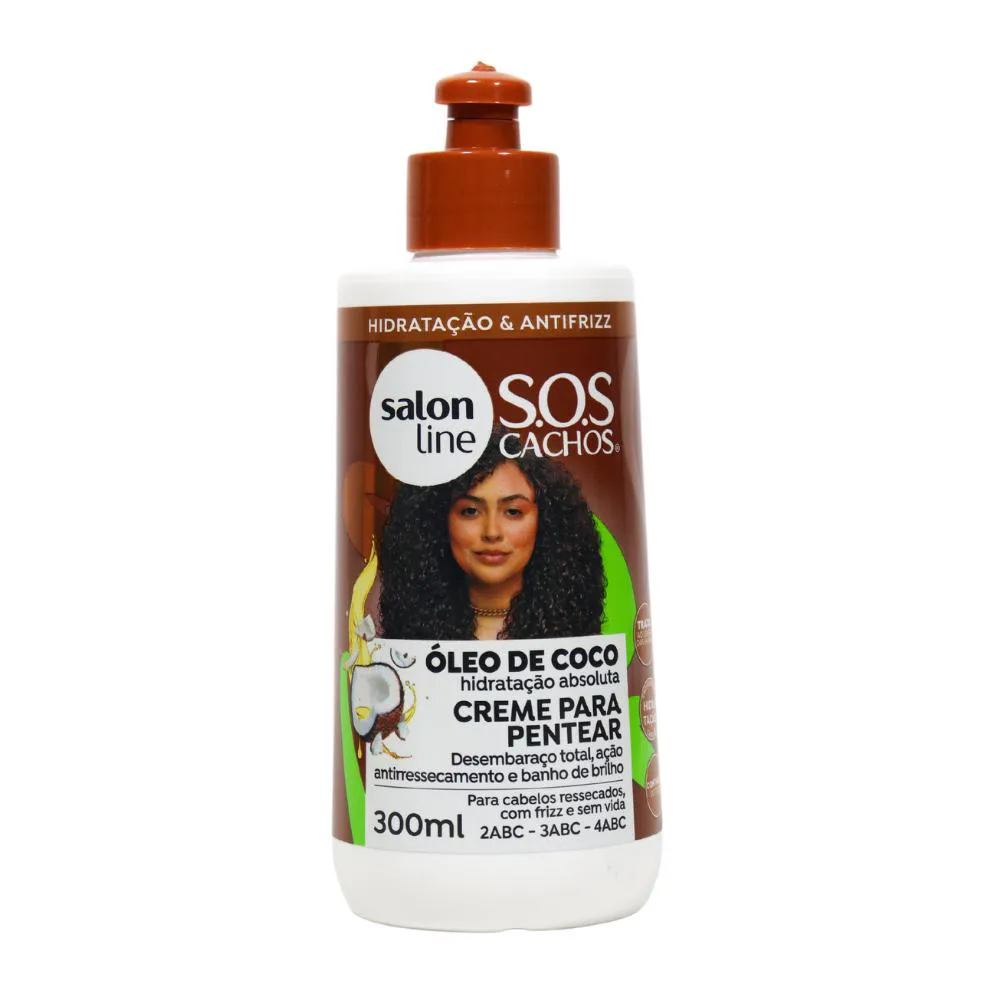 Creme De Pentear S.o.s Coco Nutrição Cachos Salon Line 300ml