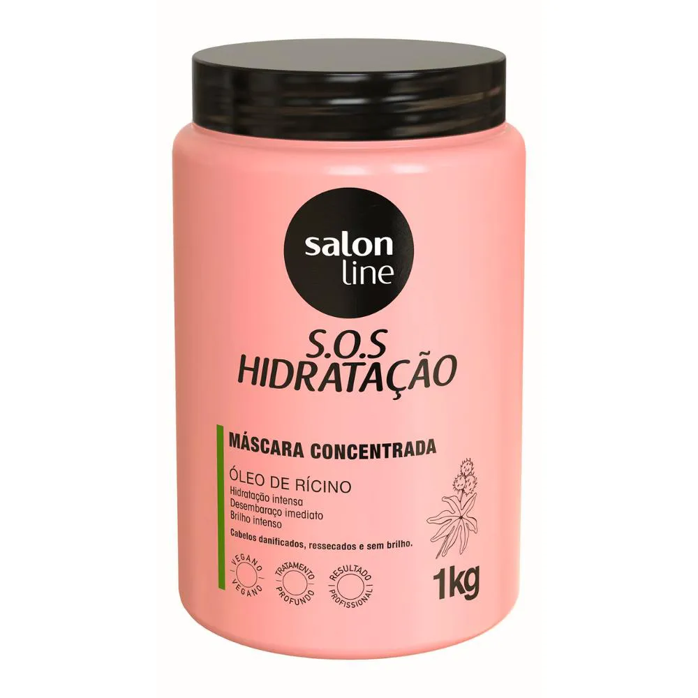 Máscara De Hidratação Cabelo S.o.s Turbinada Salon Line 1Kg