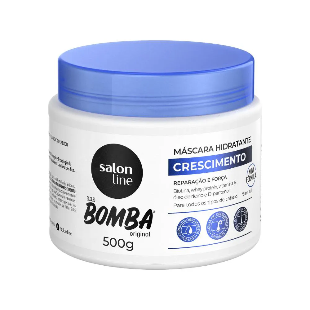 Máscara De Hidratação S.o.s Bomba Orignal Salon Line 500g