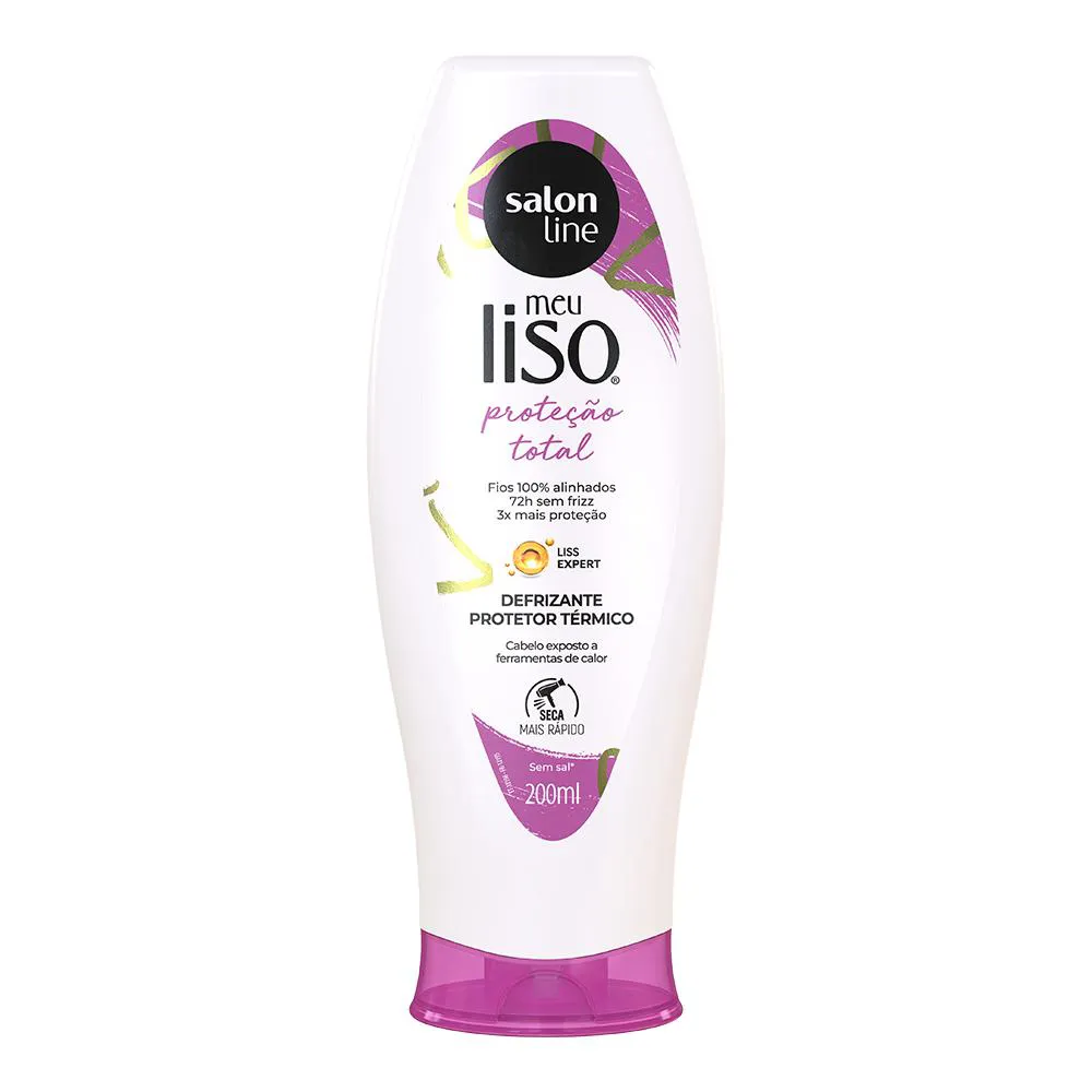 Defrizante Meu Liso Proteção Total Frizz Salon Line 200ml