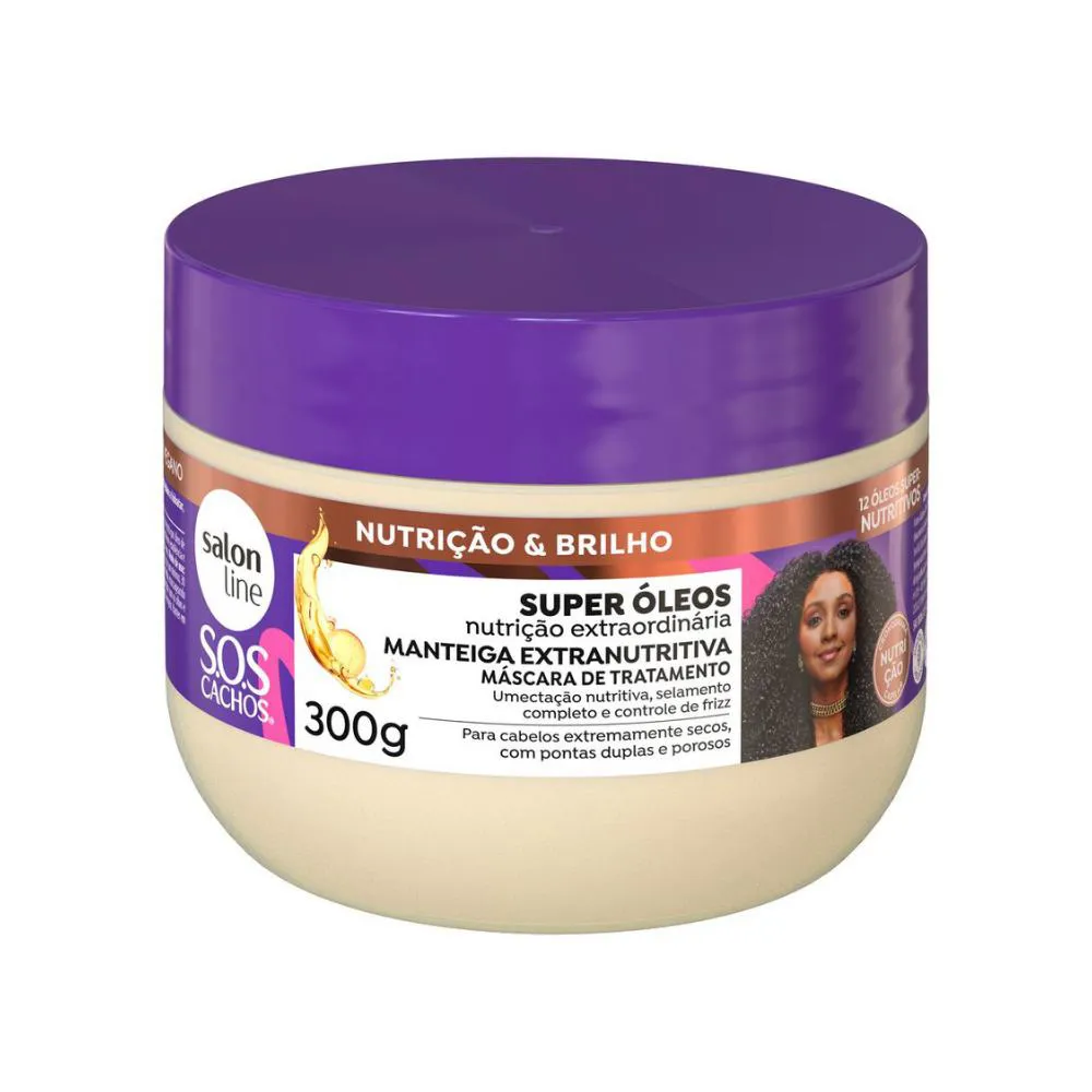 Máscara Tratamento Manteiga Super Óleo Cacho Salon Line 300g