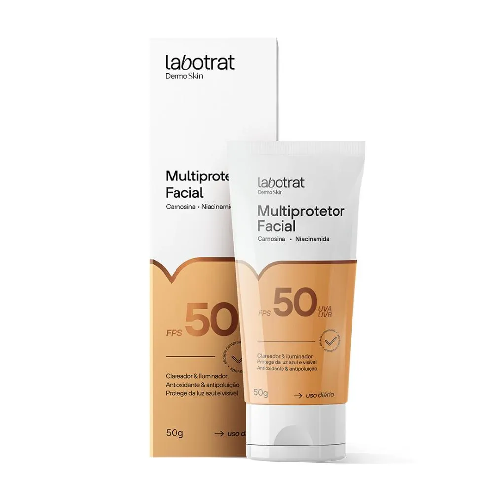 Creme Multiprotetor Facial FPS50 Vitamina E Labotrat 50g