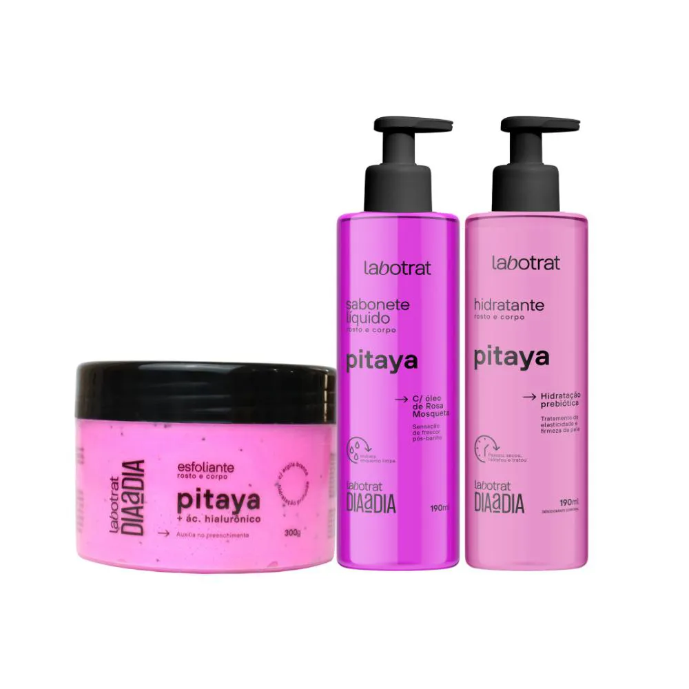 Kit Esfoliante Hidratante Sabonete Pitaya Corporal Labotrat