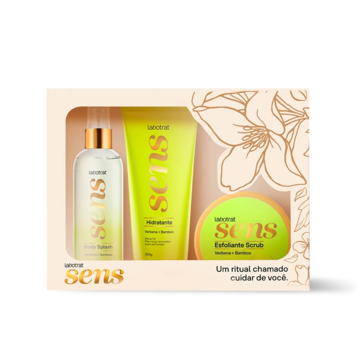 Kit Hidratante Esfoliante Perfuma Verbena Bamboo Labotrat