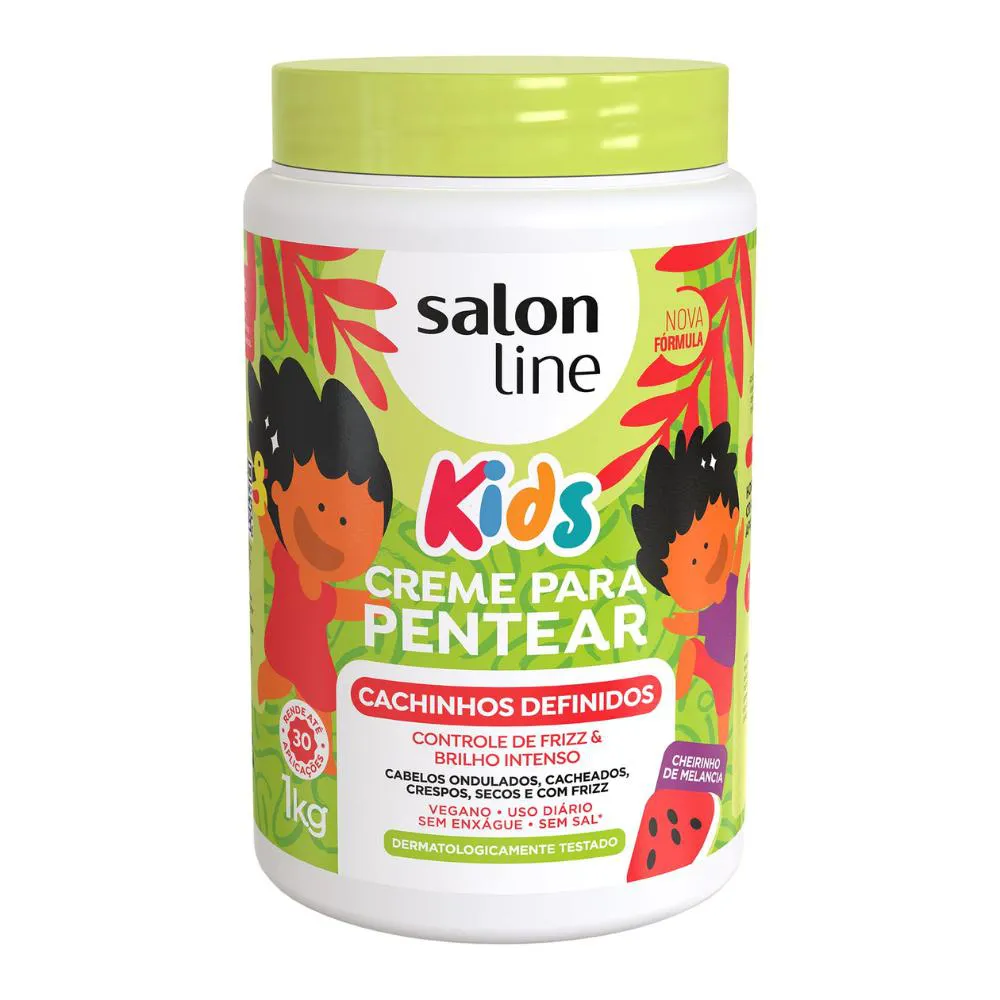 Creme Para Pentear Kids Cachinhos Definidos Salon Line 1kg