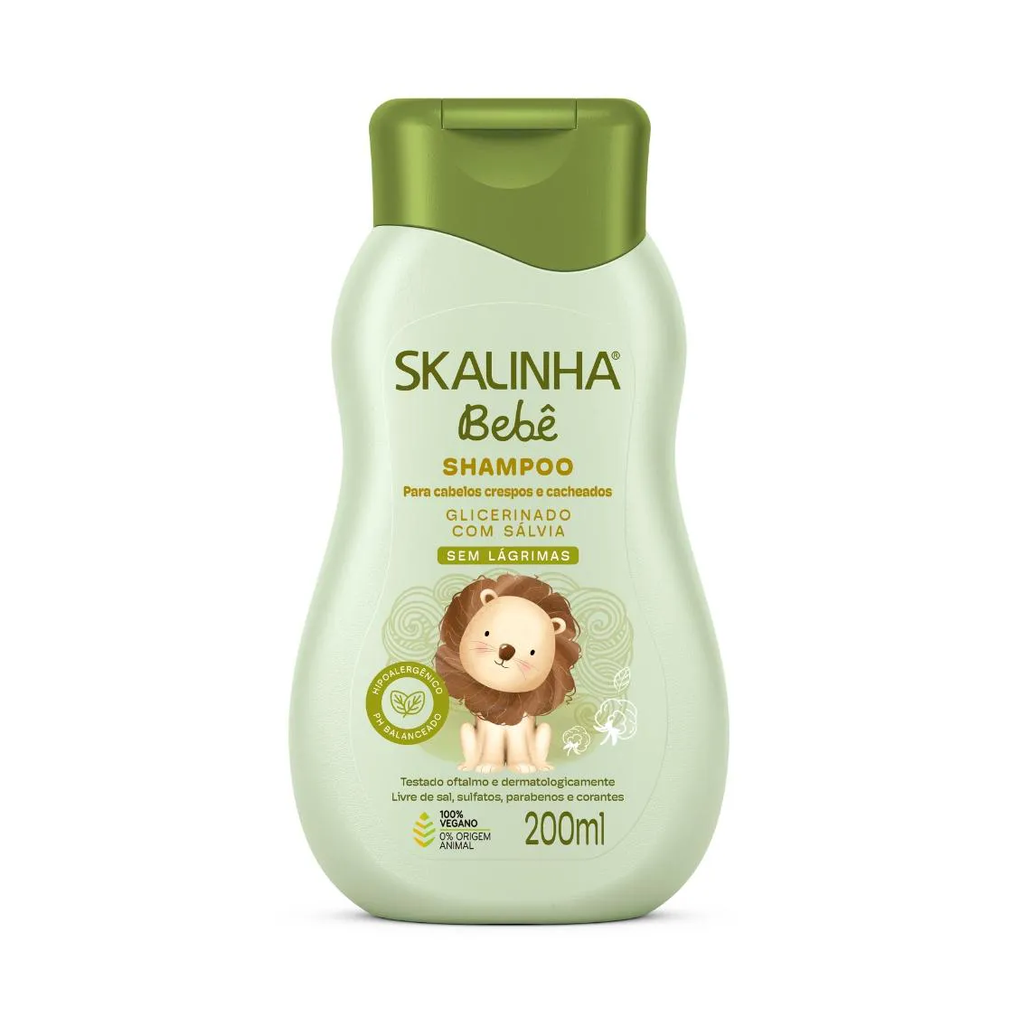 Shampoo Bebê Infantil Sálvia Cacheados Vegano Skala 200ml