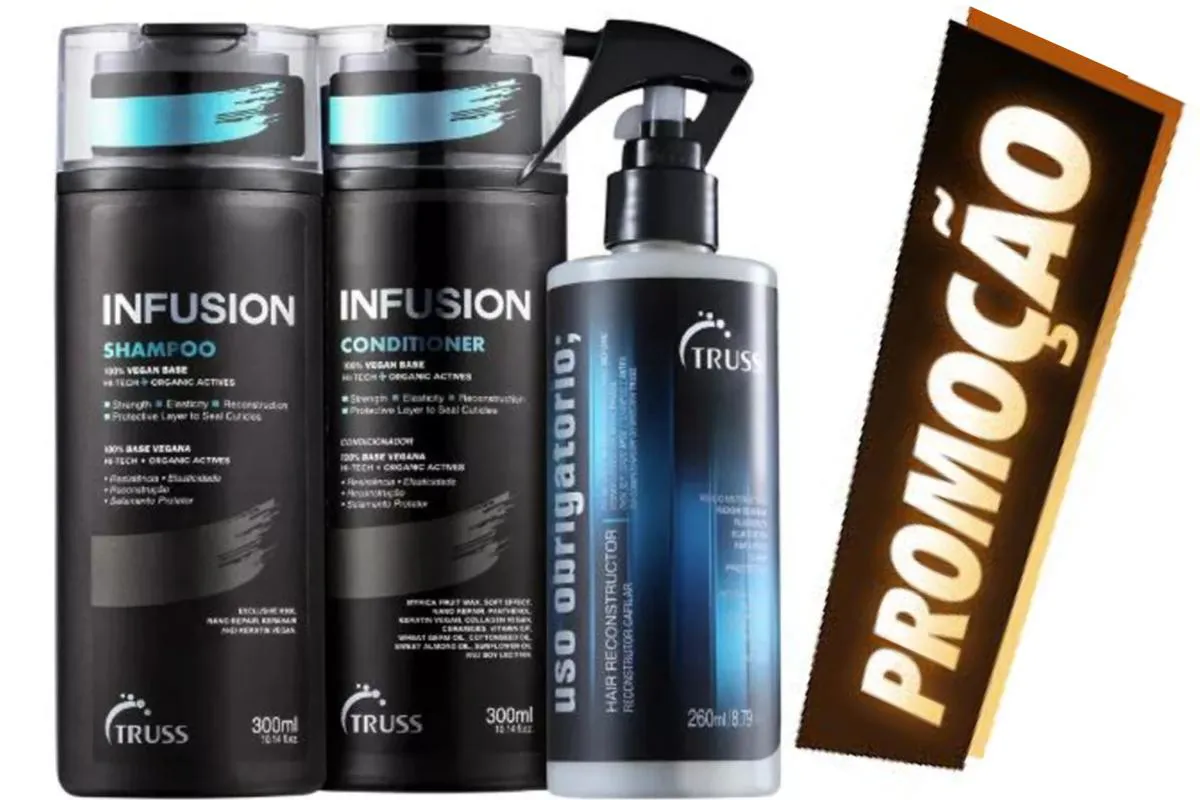 Truss Infusion Shampoo e Condicionador 300ml + Uso Obrigatório 260ml